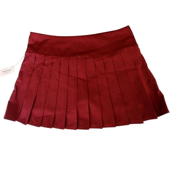 Tommy Bahama Everyday Active Red Pleated Skirt With Attached Shorts Size L - Picture 2 of 11